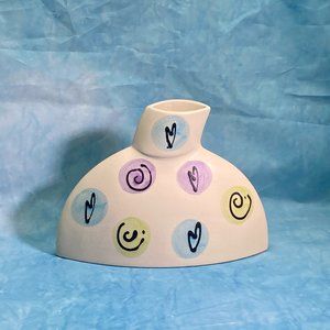 Vintage Scheurich Amano MCM German Pottery Abstract Vase #544-19 Vintage 1990's